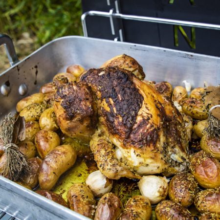 Poulet au four d'éxterieur Vulcano