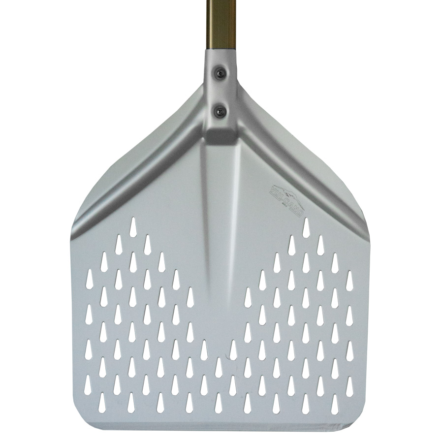 Vulcano France Perforated Professional Aluminum Pizza Peel