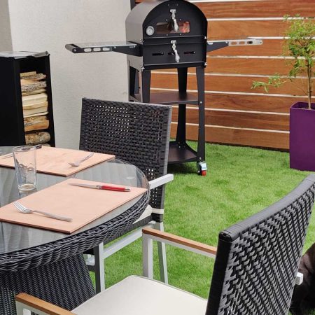 four a pizza bois vulcano le tradi